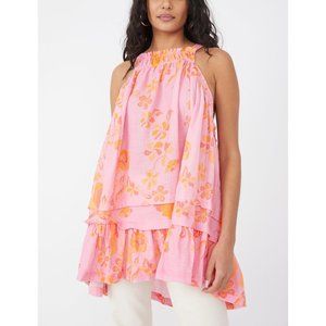 NWT Free People Fleur Printed Tunic / Petal Combo